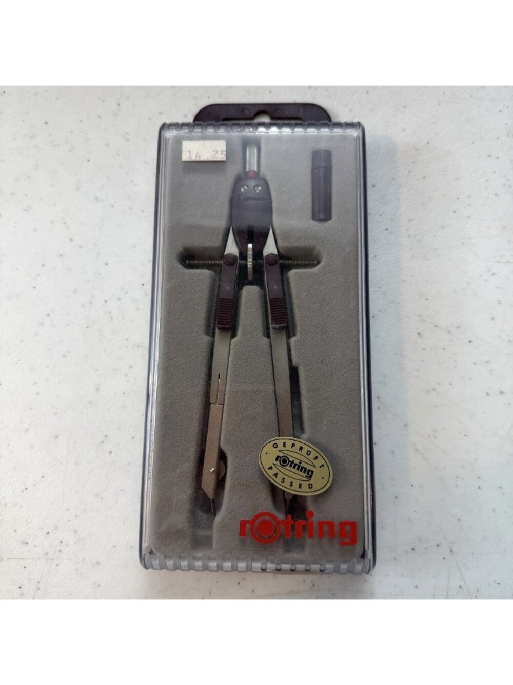 Rotring W. Germany Drafting Compass In Original Case Vintage GC